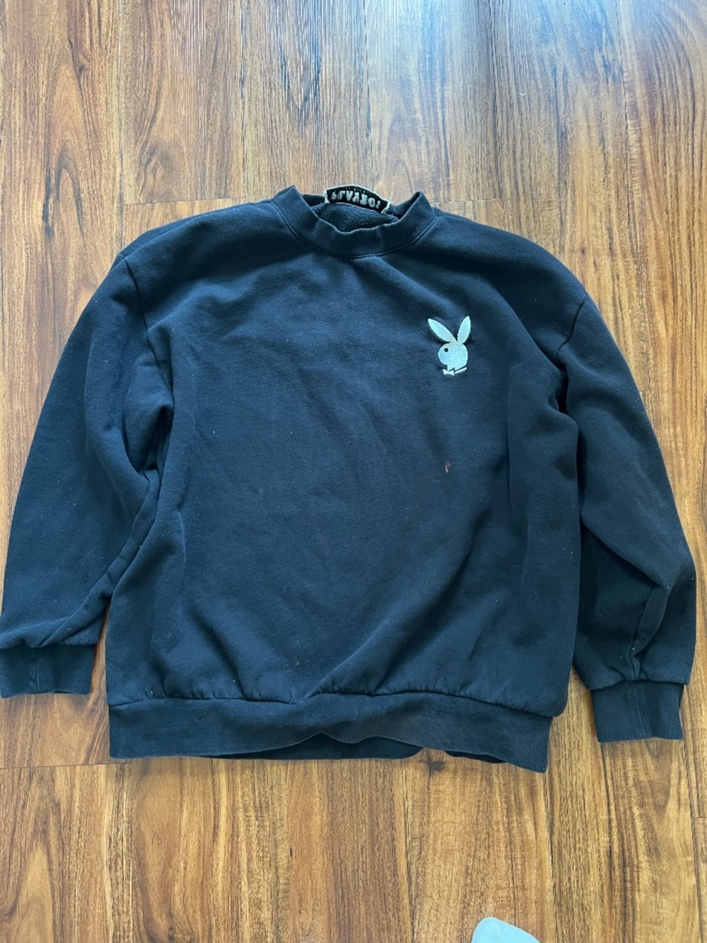 Playboy x PacSun Black Graphic Crewneck Sweatshirt Rocky Point Surf Squad Size M